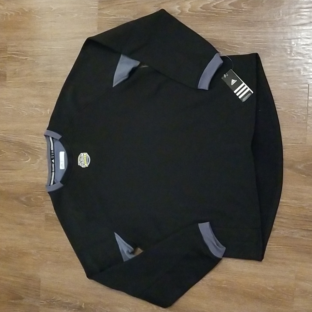 (XL) NWT Adidas 2017 Stadium Series Pittsburg Men's Dugout Fleece Sweatshirt